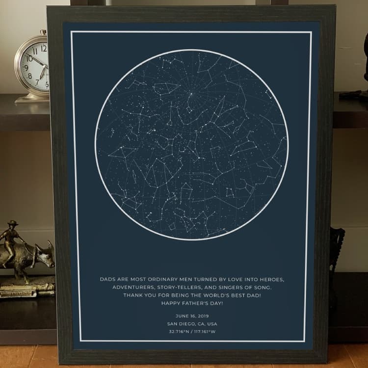 Thoughtful Housewarming Gifts - Custom Star Map
